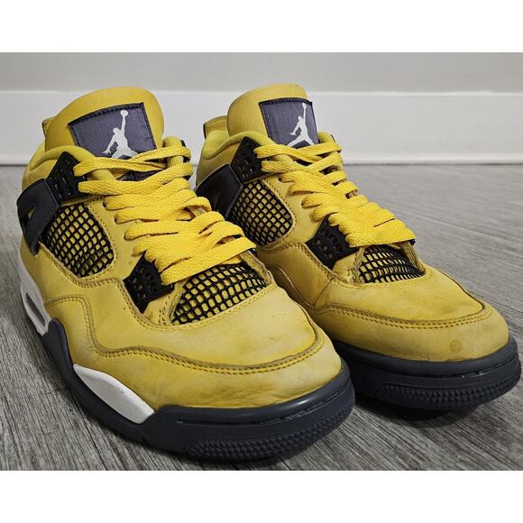 Jordan Air Jordan 4 Retro Lightning Yellow Black Men\'s Sneaker Low Top 8.5 main image 10